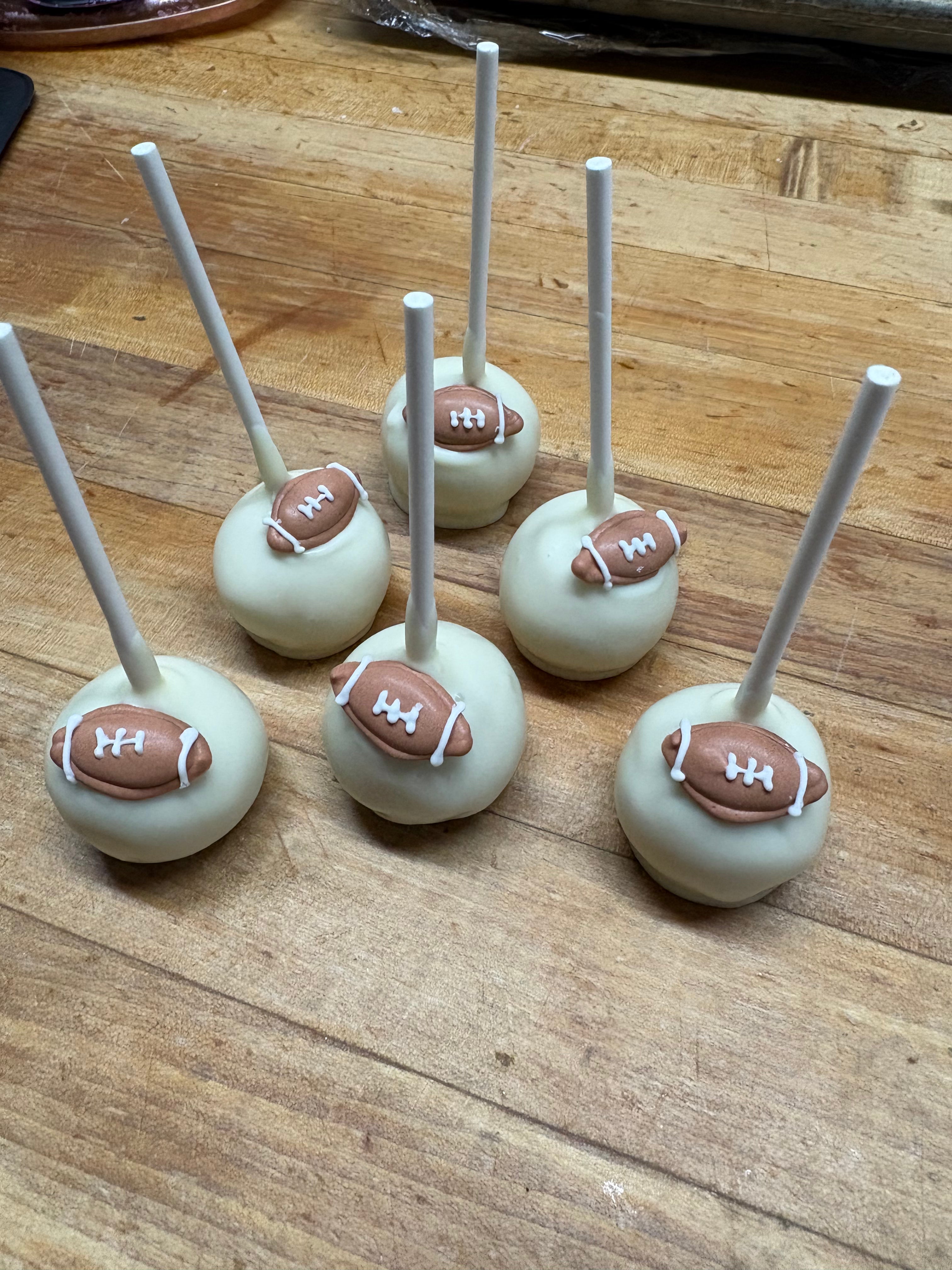 Football Cake Pops