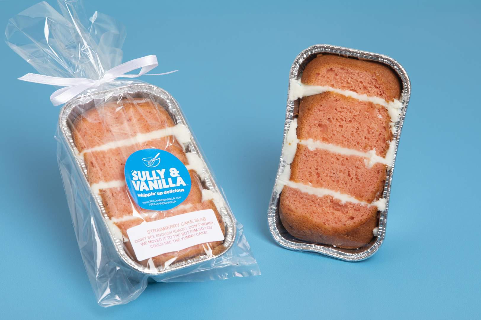 Strawberry Cake Slab